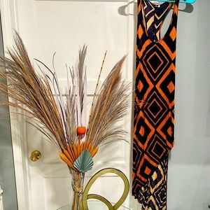 Beautiful Printed Maxi Dress with Vibrant Colors perfect for Summer (Sheer)